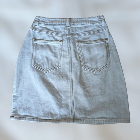 Bohme White Denim Skirt - Picture 2 of 3